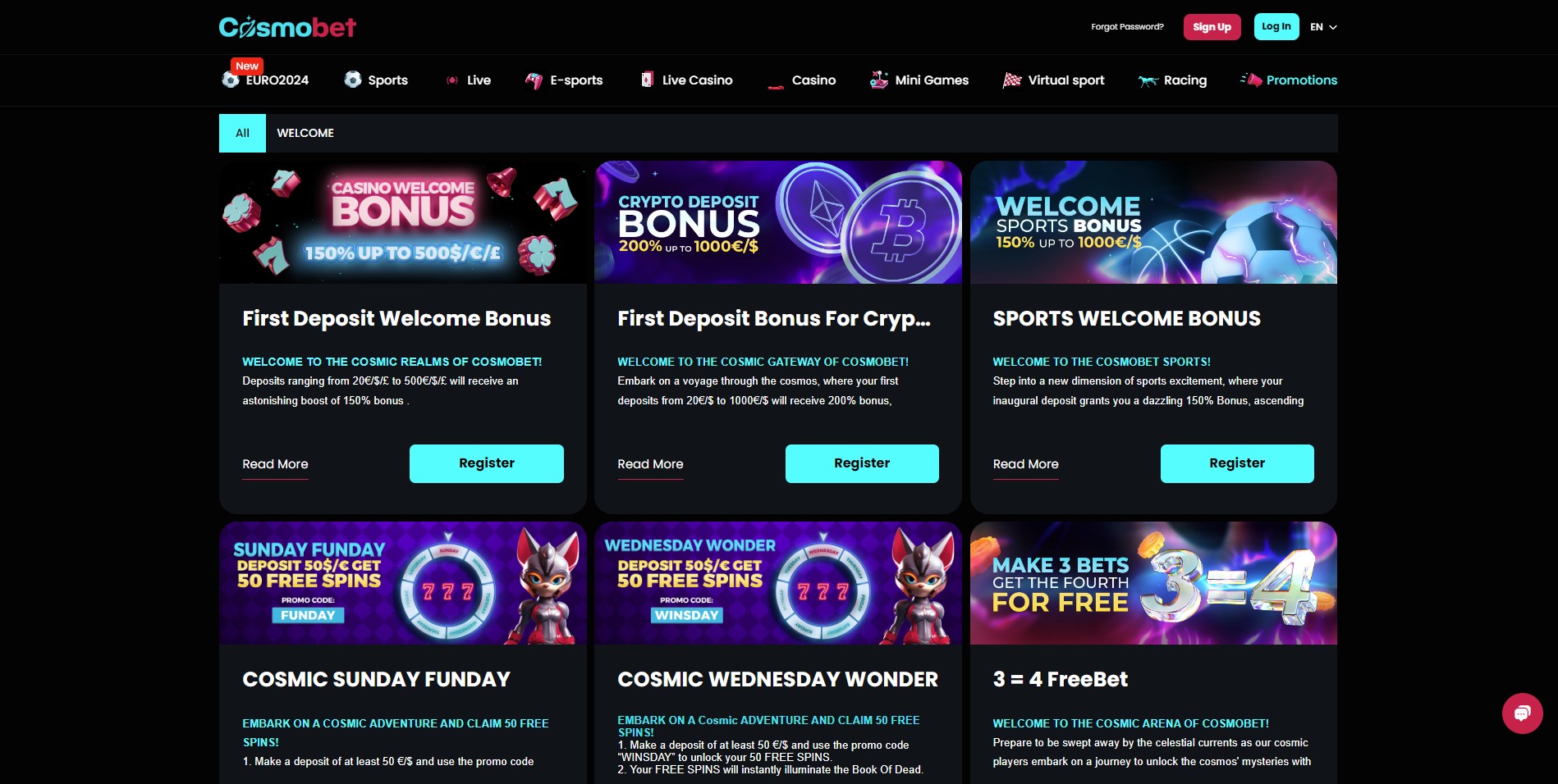 Cosmobet preview